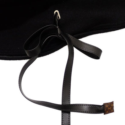 Louis Vuitton Footed Cape Monogram 38 Poncho Wool Black