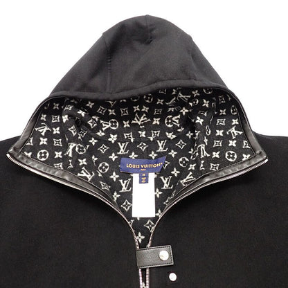 Louis Vuitton Footed Cape Monogram 38 Poncho Wool Black