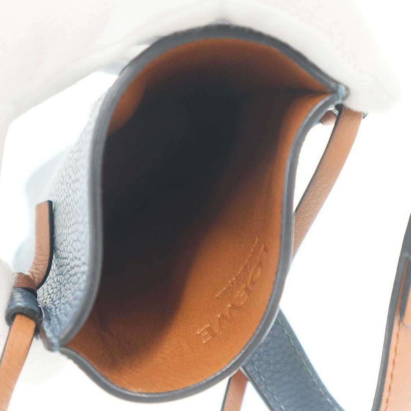 Loewe Gate Pocket with Shoulder Strap Blue Brown