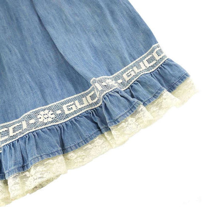 Gucci Denim Lace Skirt Indigo 40
