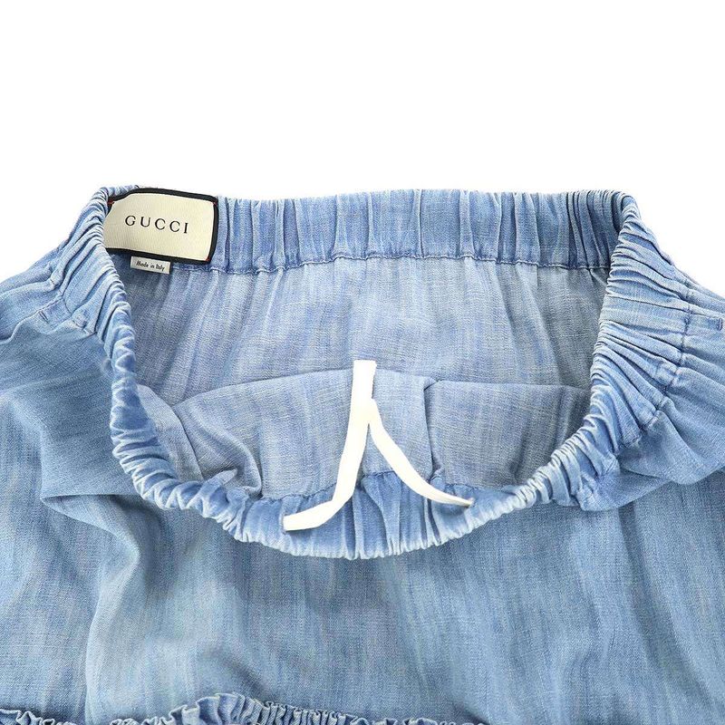 Gucci Denim Lace Skirt Indigo 40