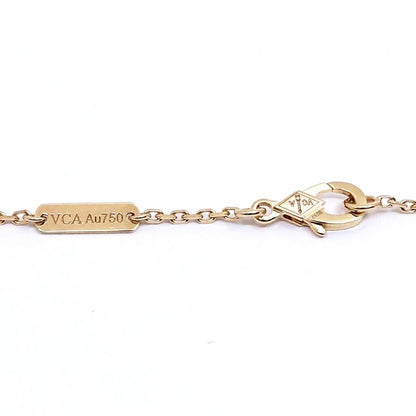 Van Cleef & Arpels 18k Pink Gold Lucky Spring Plum Blossom Necklace Mop