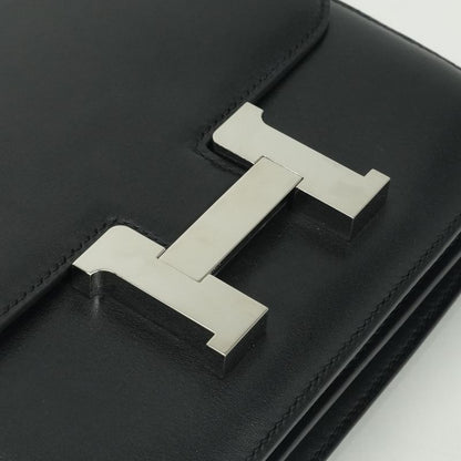 Hermes Constance 3 Mini 18 Mini 18 Shoulder Bag Ever Calf Noir Black Silver