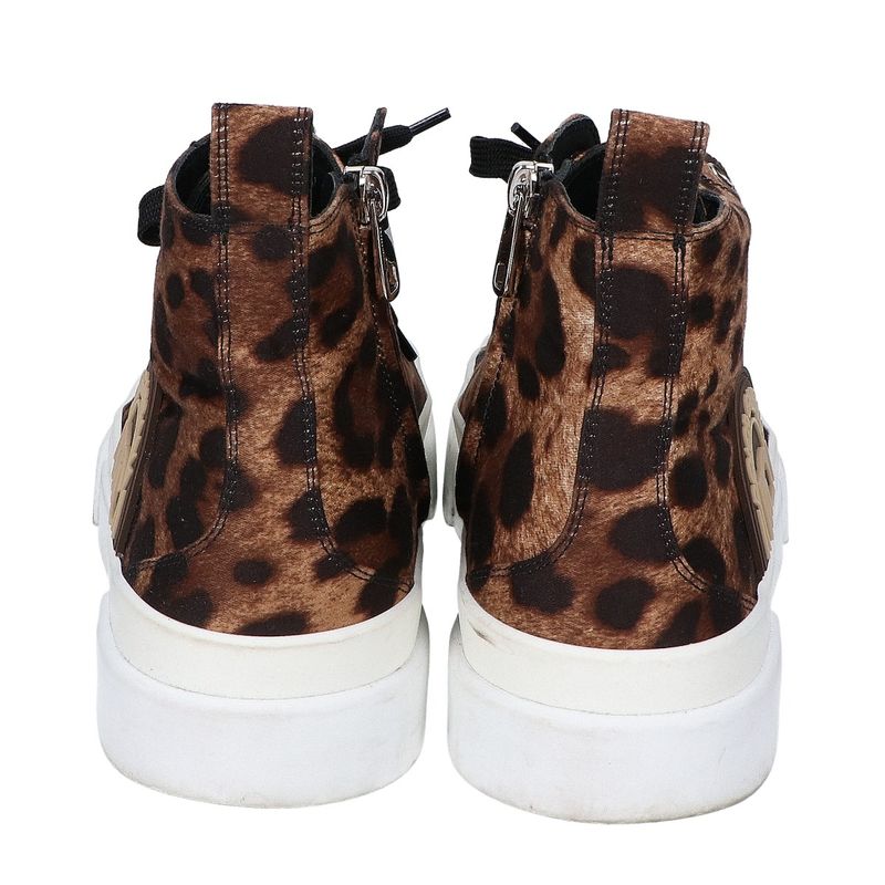 Dolce & Gabbana Leopard Print Middle Top Portofino High Cut Sneakers 7