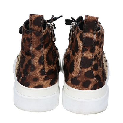 Dolce & Gabbana Leopard Print Middle Top Portofino High Cut Sneakers 7