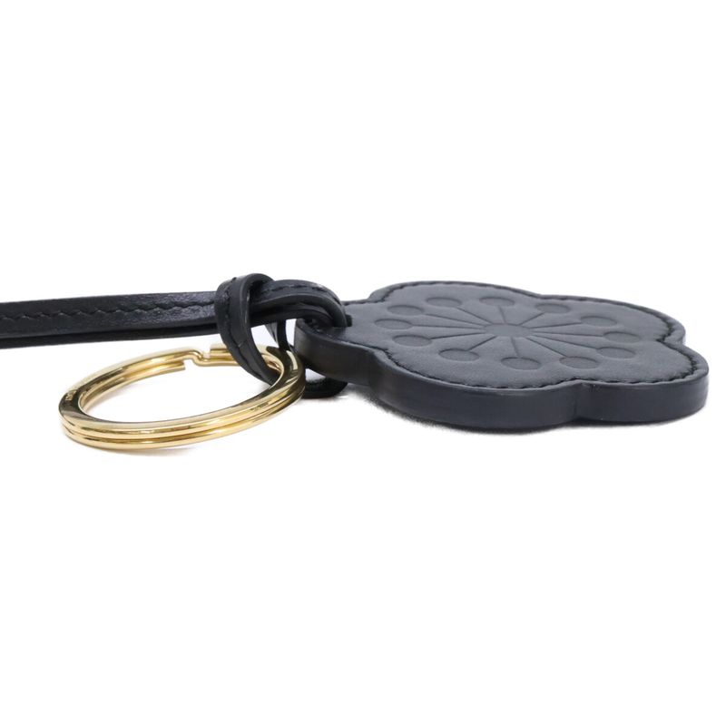Celine Plum Motif Charm Calfskin Keychain