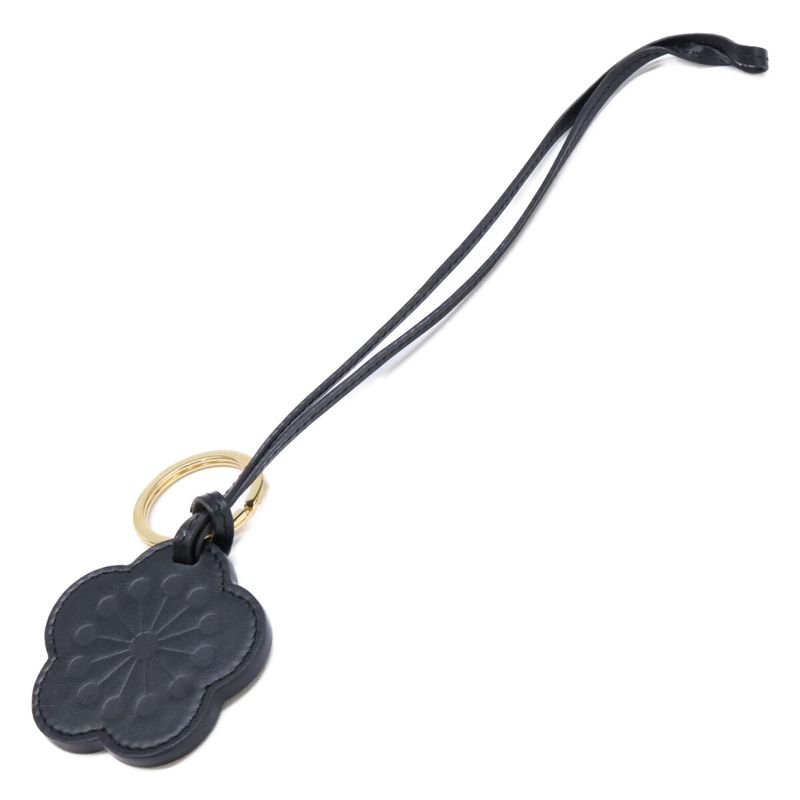 Celine Plum Motif Charm Calfskin Keychain