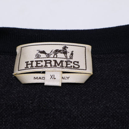 Hermes Gradient All Over Pattern V-neck Knit Sweater XL