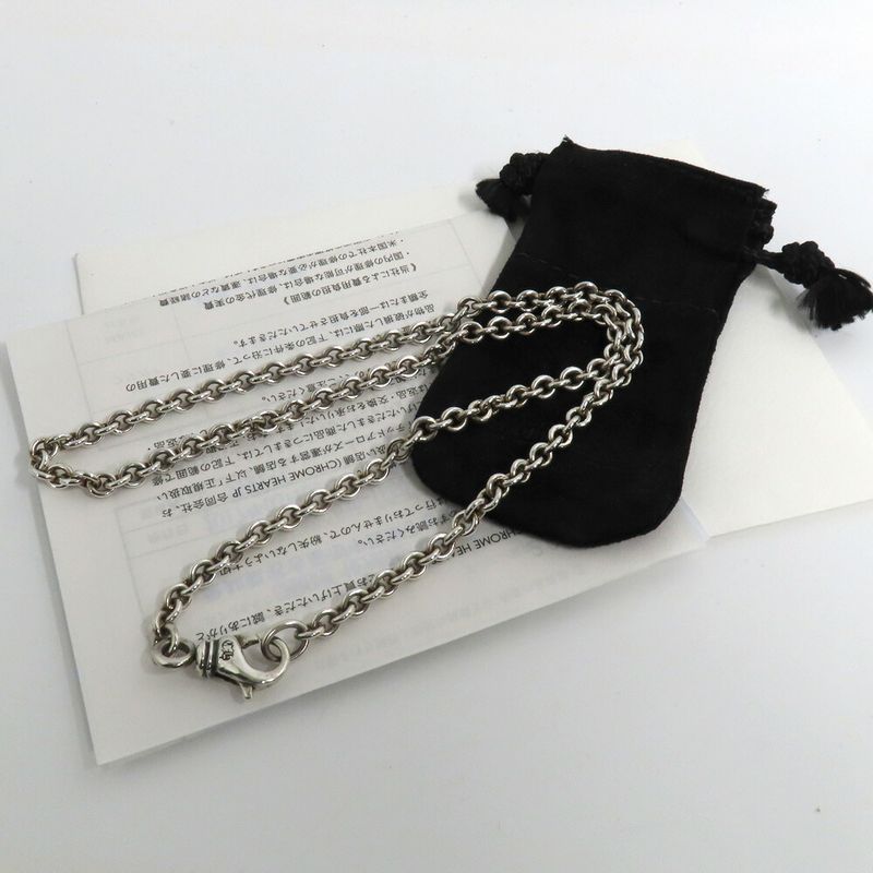 Chrome Hearts Necklace NE Chain 925 Sterling Silver Invoice