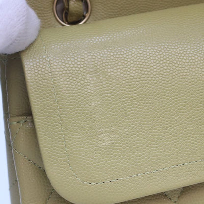 Chanel Pistachio Green Caviar Double Flap Quilted 25