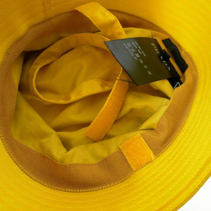 Prada Re-Nylon Triangle Logo Bucket Hat L Yellow