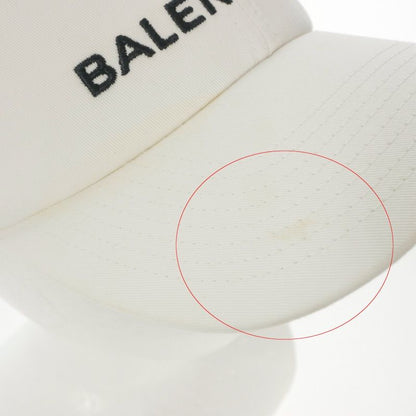 Balenciaga Logo Baseball Cap Hat L 59 White