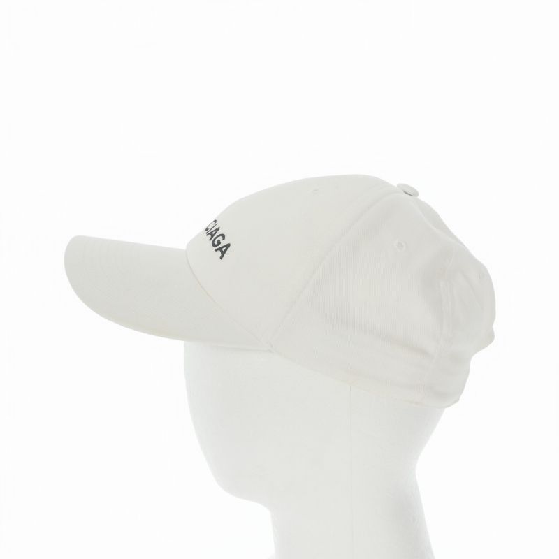 Balenciaga Logo Baseball Cap Hat L 59 White