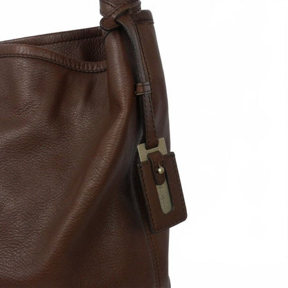 Max Mara Leather Shoulder Bag Brown