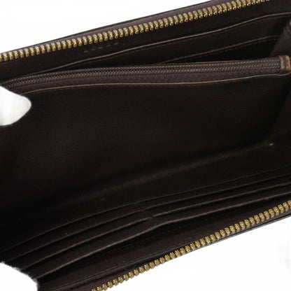 Loewe Anagram Leather Zip Around Wallet Black