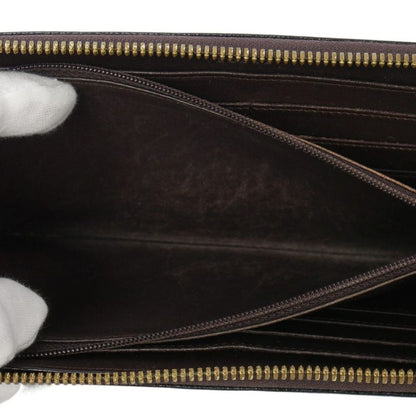Loewe Anagram Leather Zip Around Wallet Black