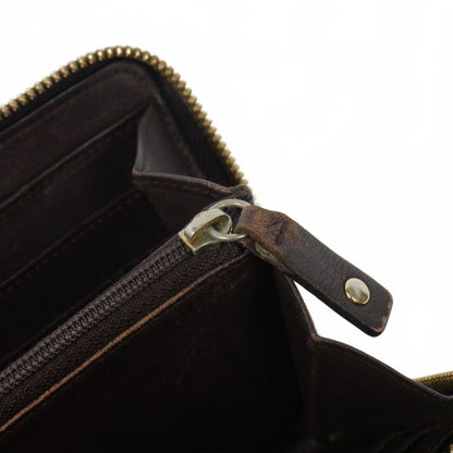Loewe Anagram Leather Zip Around Wallet Black