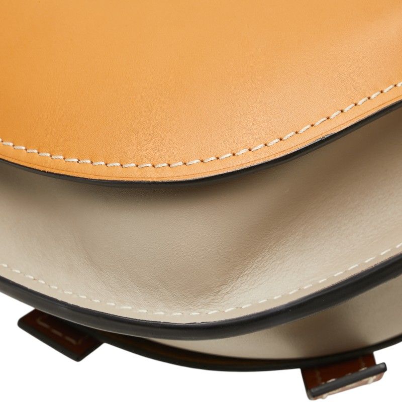 Loewe Anagram Gate Crossbody Shoulder Bag Brown Grey Leather