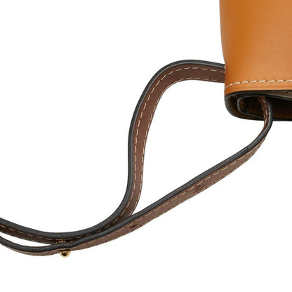 Loewe Anagram Gate Crossbody Shoulder Bag Brown Grey Leather