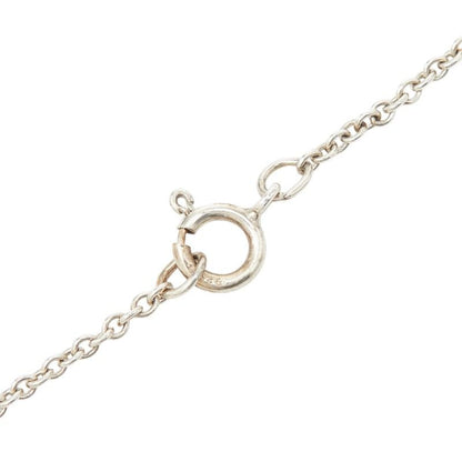 Tiffany & Co Leaf Motif Chain Pendant Necklace Silver 18k Yellow Gold