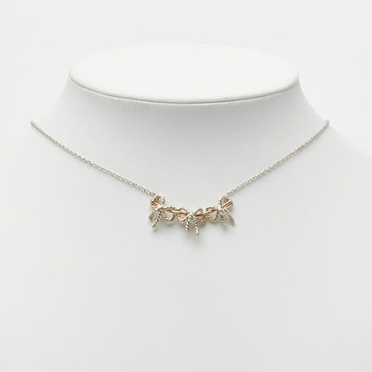 Tiffany & Co Triple Ribbon Necklace Silver Gold Combination