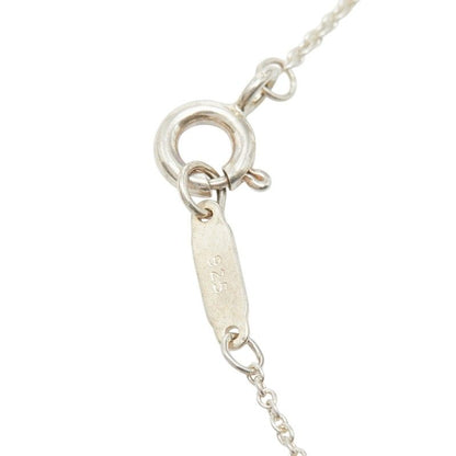 Tiffany & Co Diamond Round Lock Necklace Silver