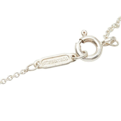 Tiffany & Co Diamond Round Lock Necklace Silver