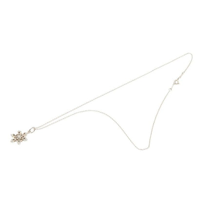 Tiffany & Co Snowflake Pendant Necklace Silver