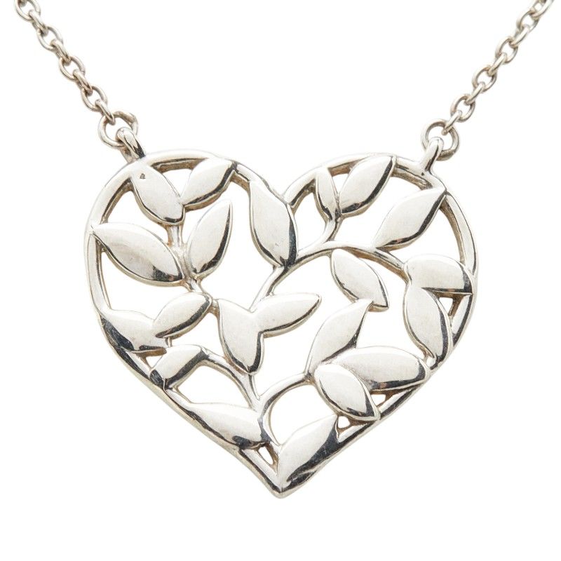 Tiffany & Co Paloma Picasso Ori Bree Heart Pendant Necklace Silver