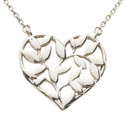 Tiffany & Co Paloma Picasso Ori Bree Heart Pendant Necklace Silver