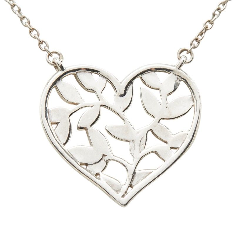 Tiffany & Co Paloma Picasso Ori Bree Heart Pendant Necklace Silver