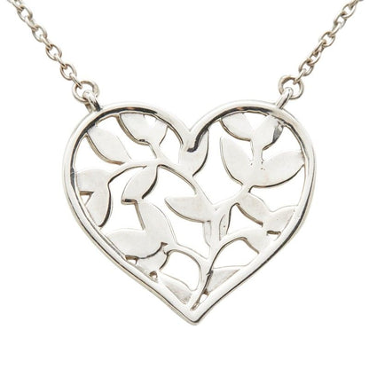 Tiffany & Co Paloma Picasso Ori Bree Heart Pendant Necklace Silver