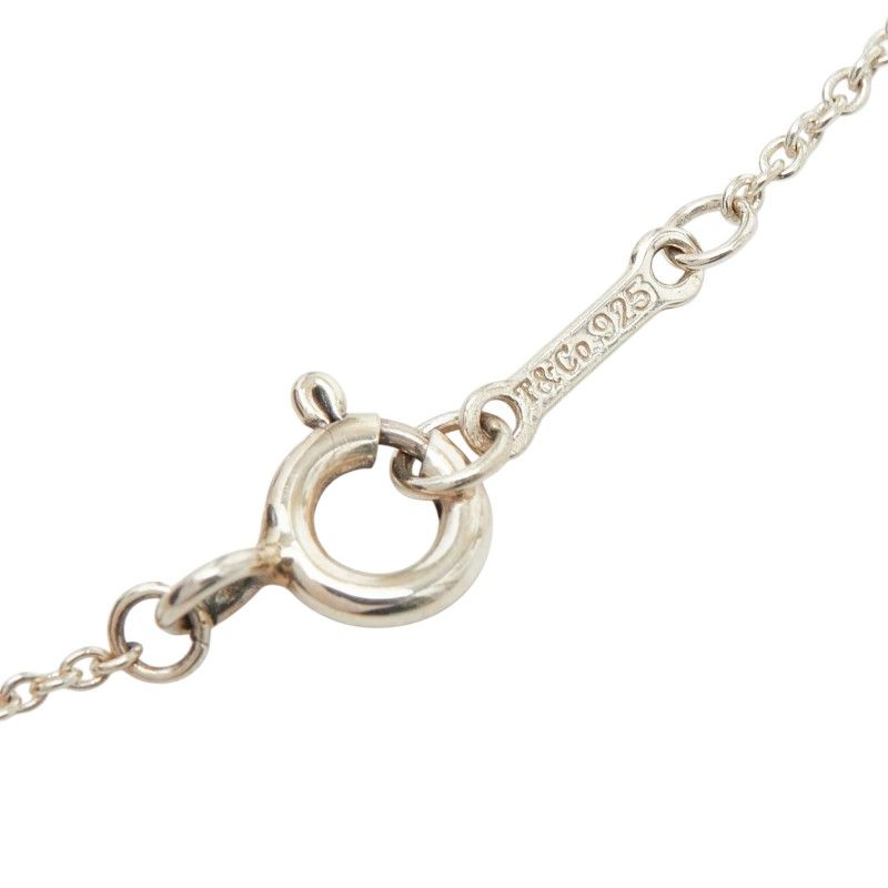 Tiffany & Co Loving Heart Swirl Chain Pendant Necklace Medallion Silver