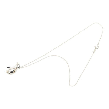 Tiffany & Co Penguin Motif Chain Pendant Necklace Silver