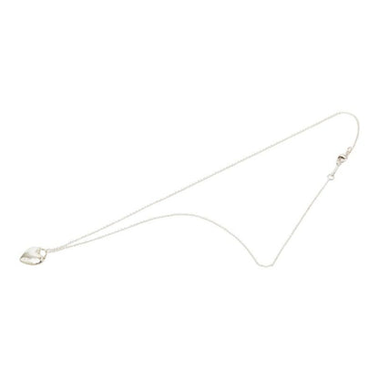 Tiffany & Co Heart Motif Chain Pendant Necklace Silver
