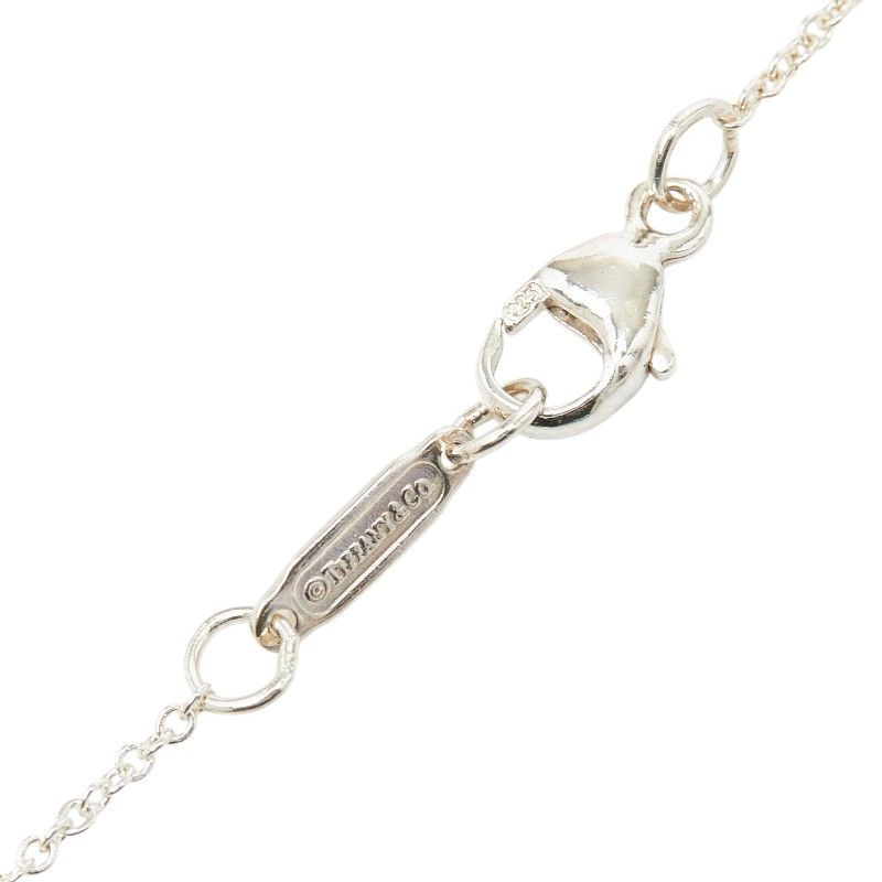Tiffany & Co Heart Motif Chain Pendant Necklace Silver