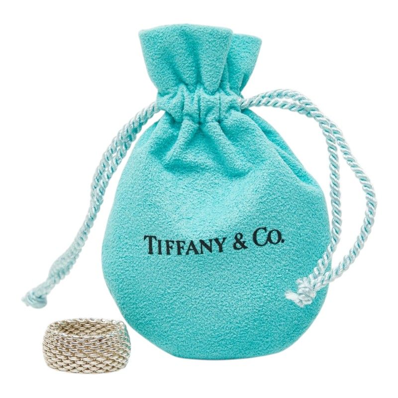 Tiffany & Co Somerset Mesh Ring Silver
