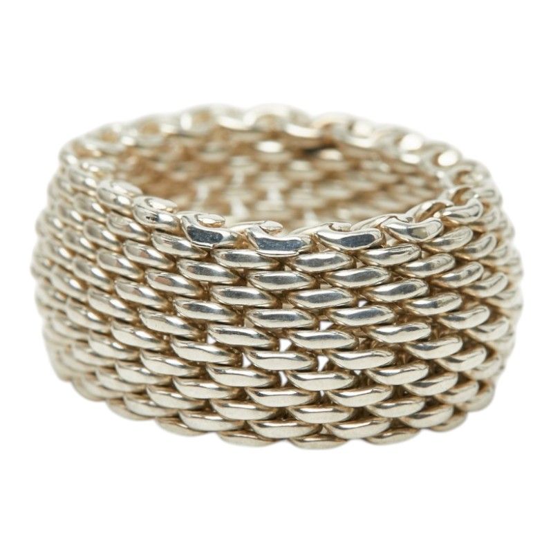 Tiffany & Co Somerset Mesh Ring Silver