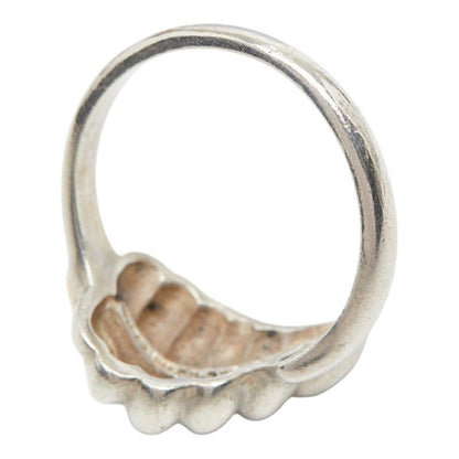 Tiffany & Co Leaf Ring Silver Gold 18k Yellow Combination