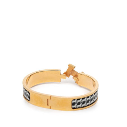 Hermes Click PM Bracelet Gold Multicolor Plated Enamel