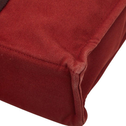 Hermes Fourre Tout MM Tote Red Canvas