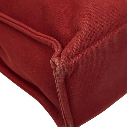 Hermes Fourre Tout MM Tote Red Canvas
