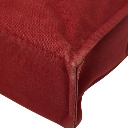 Hermes Fourre Tout MM Tote Red Canvas
