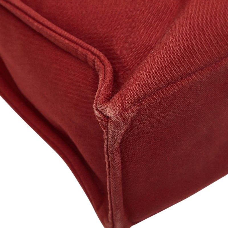 Hermes Fourre Tout MM Tote Red Canvas