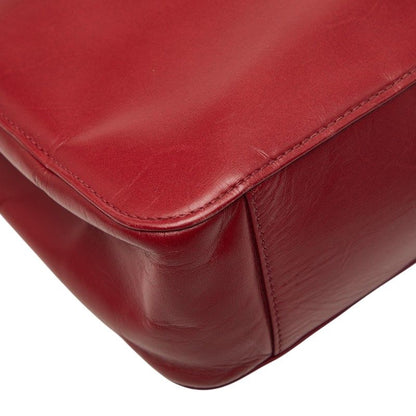 Versace Sunburst Tote Red Leather