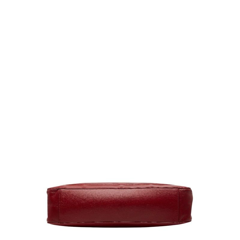 Versace Sunburst Tote Red Leather