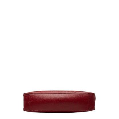 Versace Sunburst Tote Red Leather