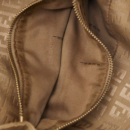 Fendi Zucchino Tote Beige Nylon Leather
