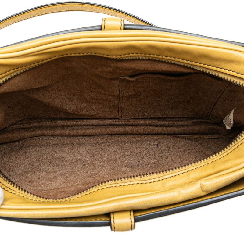 Bottega Veneta Intrecciato Shoulder Bag Khaki Leather