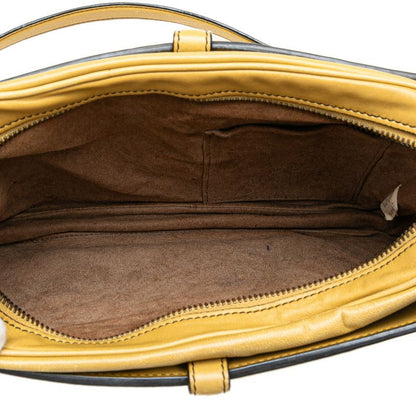 Bottega Veneta Intrecciato Shoulder Bag Khaki Leather